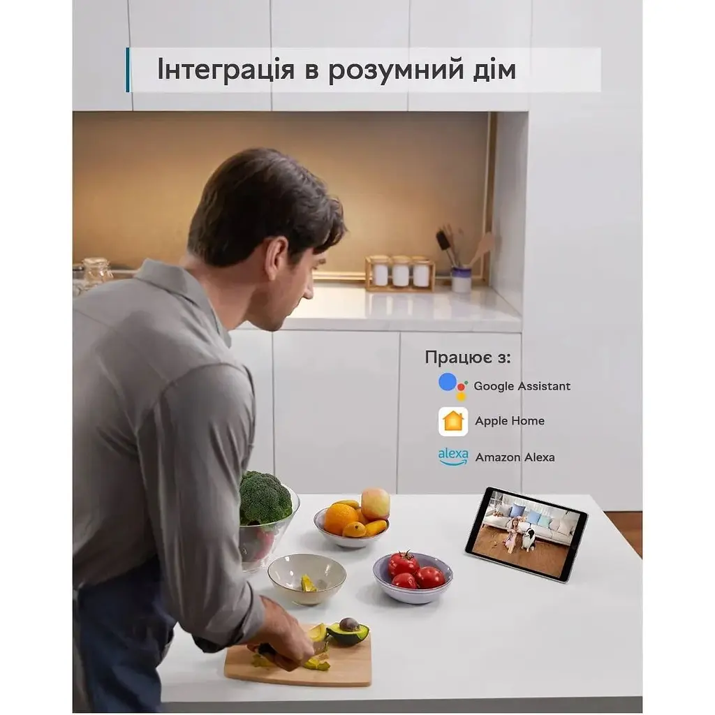 Внутренняя IP-камера Eufy Security Solo 2K P24 Protect Pan & Tilt Apple HomeKit (T8410X) - фото 3