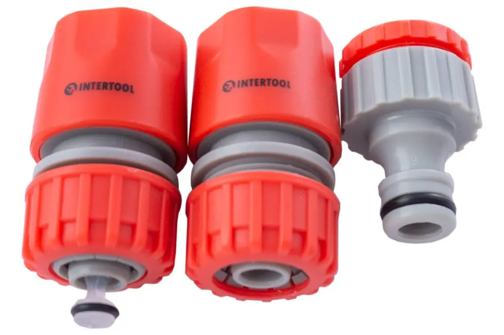 Пістолет розпилювач для поливу Intertool GE-0002 8 функцій x 1 адаптер x 2 конектора - фото 4