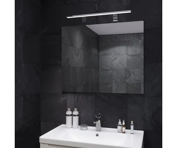 Дзеркало Sanwerk СІМПЛІ "Мініма" 80*65 зі світильником LED "СМАРТ" AL 60 см (ZS0000353) - фото 2