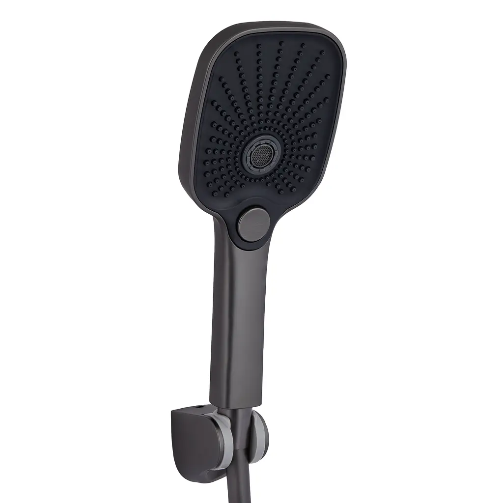 Змішувач для ванни Qtap Gemini (з душовим гарнітуром) QTGEM259GMB45684 Gunmetal Black PVD - фото 4