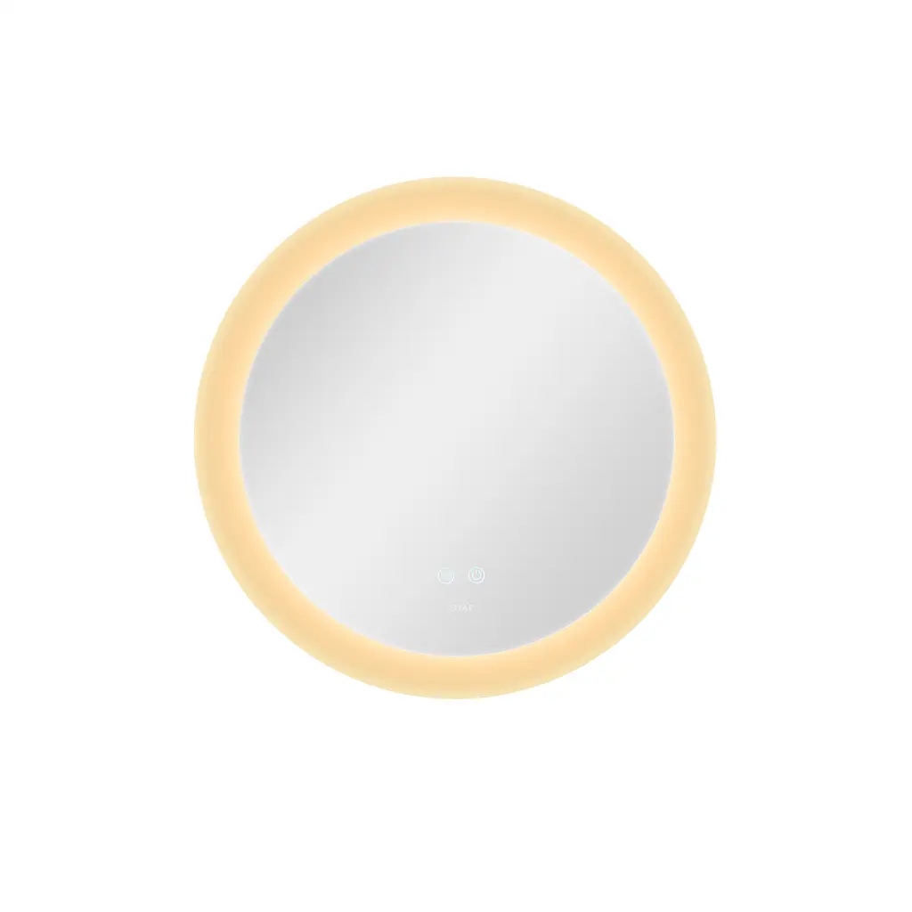 Дзеркало Qtap Taurus R600 з LED-підсвічуванням Touch, з антизапотіванням, з димером температури кольору (3000-6500K) QT2478R607 - фото 5
