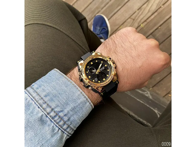 Наручные часы мужские 739 Black-Gold Sanda acs0030961 - фото 11