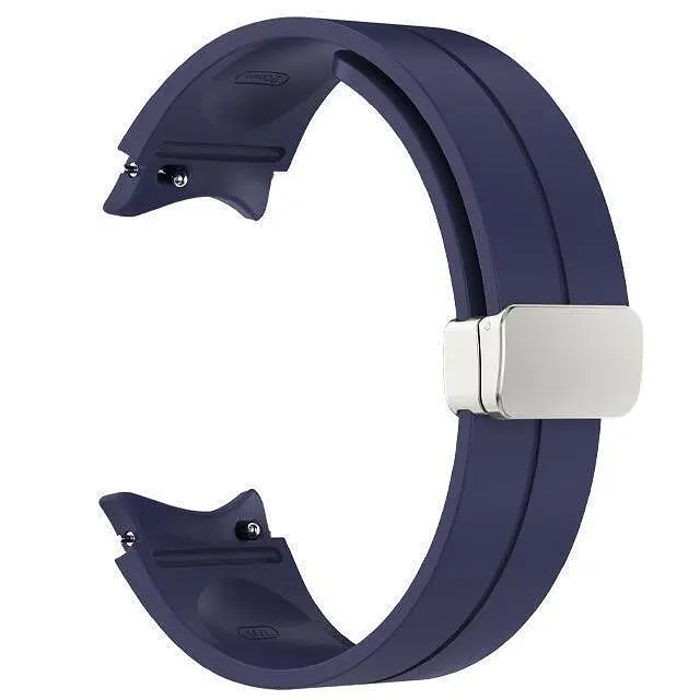 Ремешок для Samsung Galaxy Watch 5 Pro 45mm - синий ширина крепления 20мм силикон Watchbands Cls (W15-3WB61253118) - фото 2