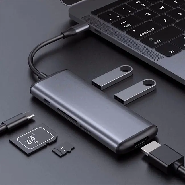 Многофункциональный преобразователь типа-С XiaomiHagibis Type-C Docking Station - фото 3