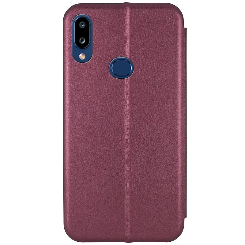 Шкіряний чохол-книжка Classy для Samsung Galaxy A10s Бордовий - фото 2