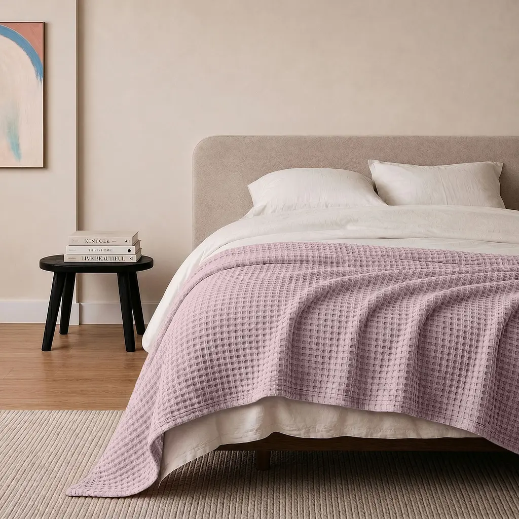 Плед покривало Cosas Laurel Greek Waffle 230х240 см вафельне (Blanket_24Laurel_GreekWaffle_230x240) - фото 2