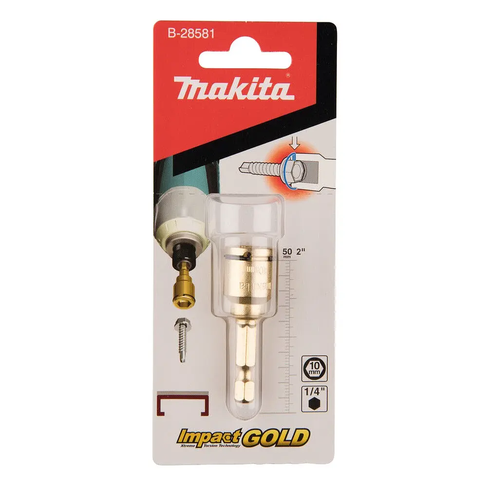 Головка торцева 10 мм з пружинним фіксатором Makita B-28581 - фото 2