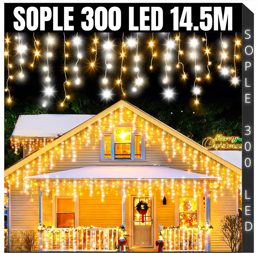 Уличная гирлянда бахрома 14.5м 300 LED - фото 2