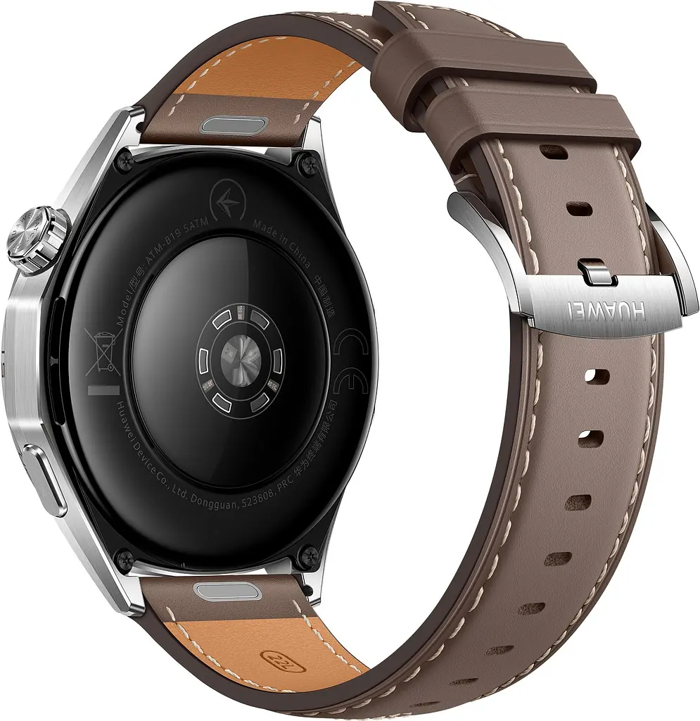 Смарт-годинник Huawei Watch GT 6 46mm Steel with Brown Composite Leather Strap (55020FTW) - фото 2