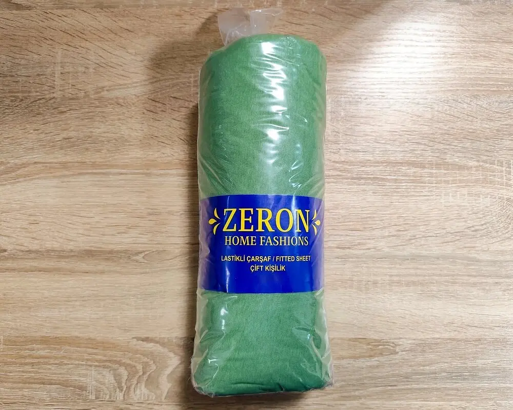 Простирадло на резинці трикотажне Zeron Green 180х200х30 - фото 2