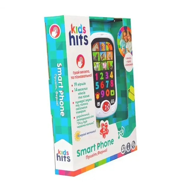 Іграшка музичний телефон Kids Hits KH03/001 Блакитний shop (6904182558318) - фото 2
