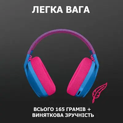 Навушники Logitech G435 Lightspeed Wireless Gaming Headset Blue (981-001062) - фото 6