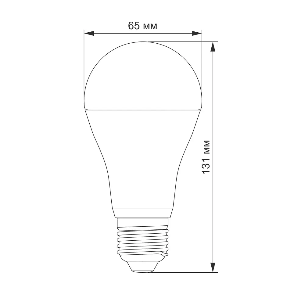 LED-лампа Videx A65e 20W E27 4100K (24350-000) - фото 3
