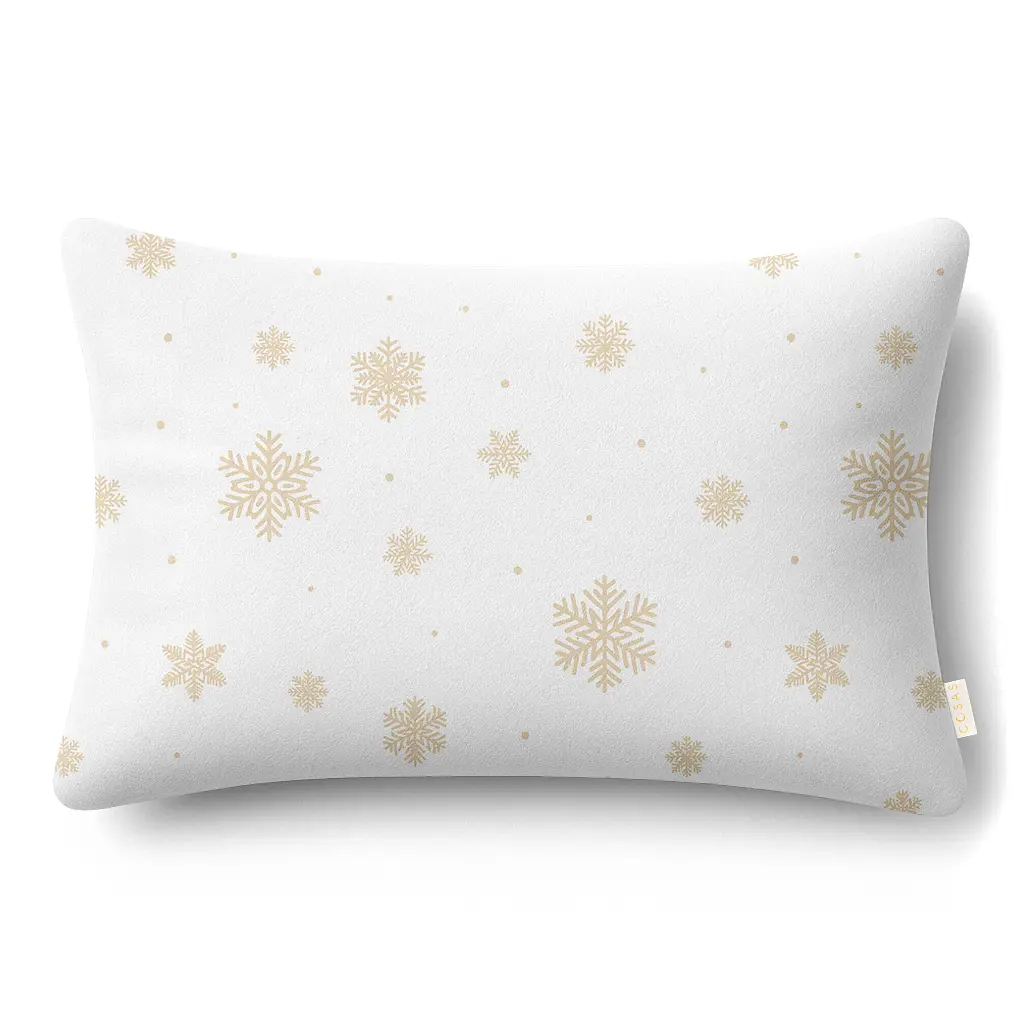 Дитяча постільна білизна фланель в ліжечко SNOWFLAKES GOLD CS1 COSAS (4822052476918) - фото 4