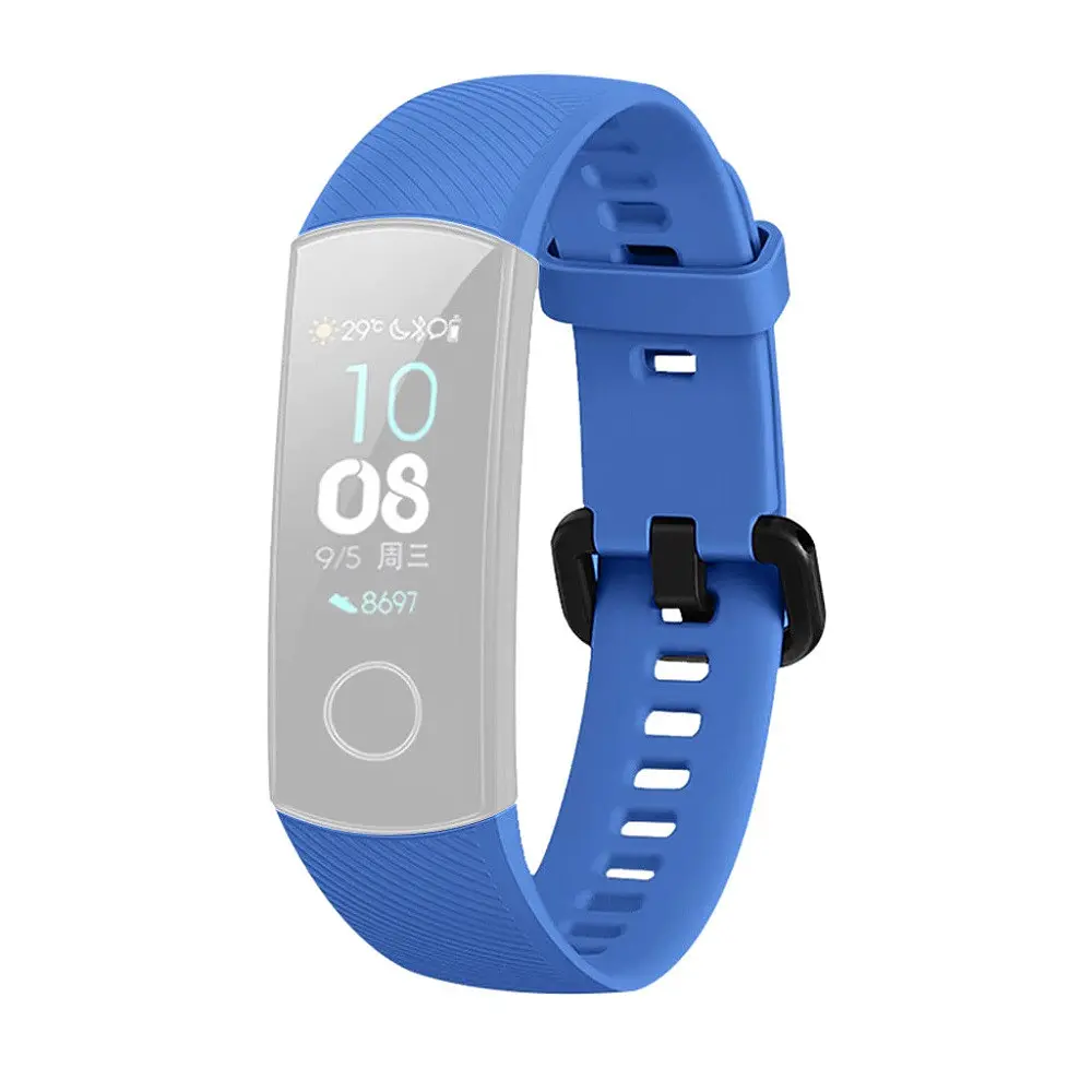 Ремешок для фитнес-браслета MIIQNUS для Honor Band 4 и 5 голубой - фото 2