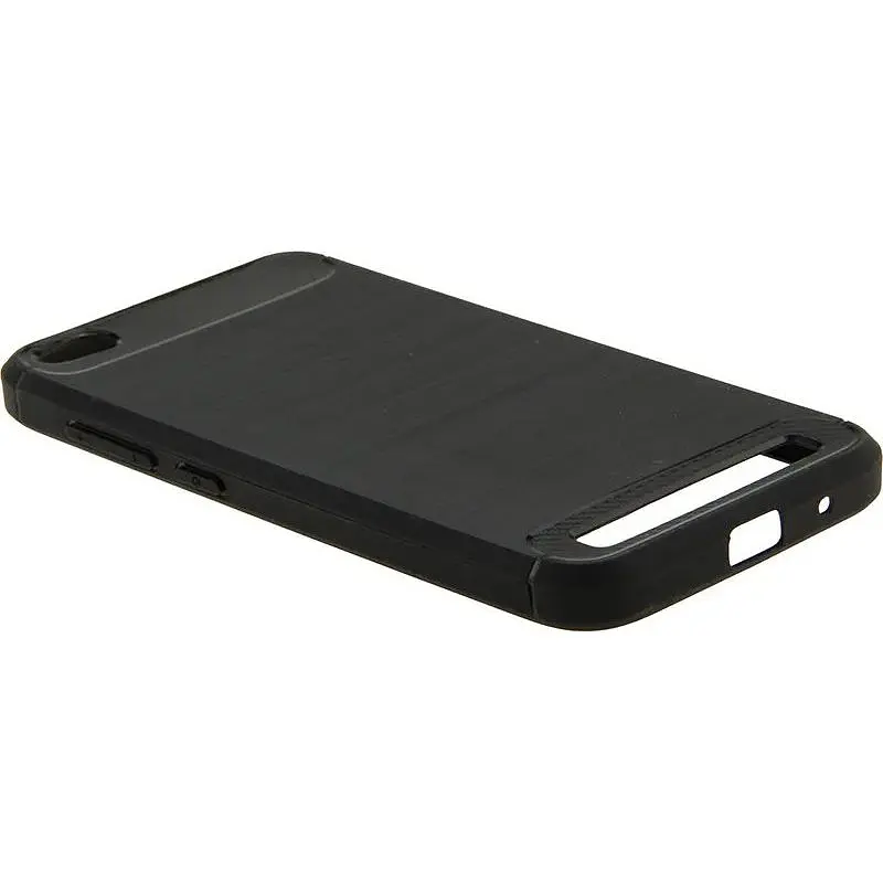 Чохол-накладка Toto Carbon Brush TPU Case Xiaomi Redmi 5A Black - фото 3