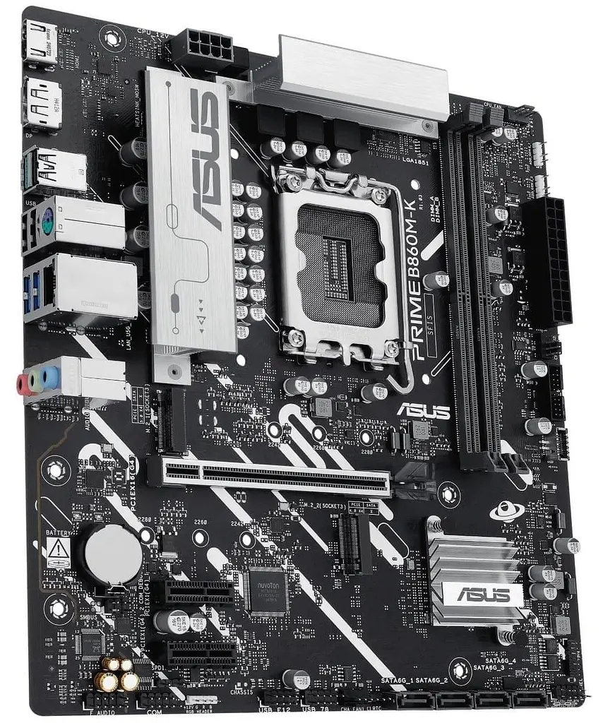 Материнська плата ASUS PRIME B860M-K (PRIME B860M-K) (Socket 1851, Intel B860, Micro-ATX) - фото 3