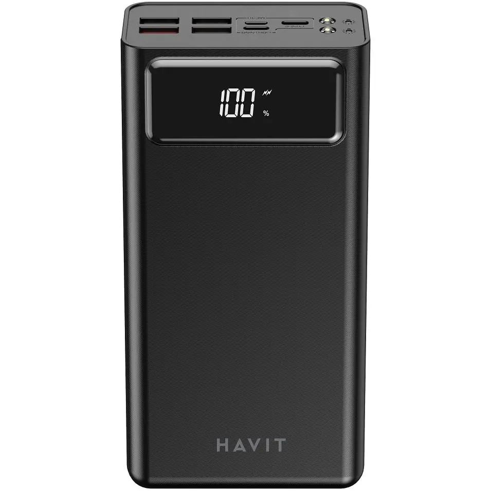 Повербанк Havit HV-PB56 Black QC+PD 40000 mAh (HV-PB56) - фото 2