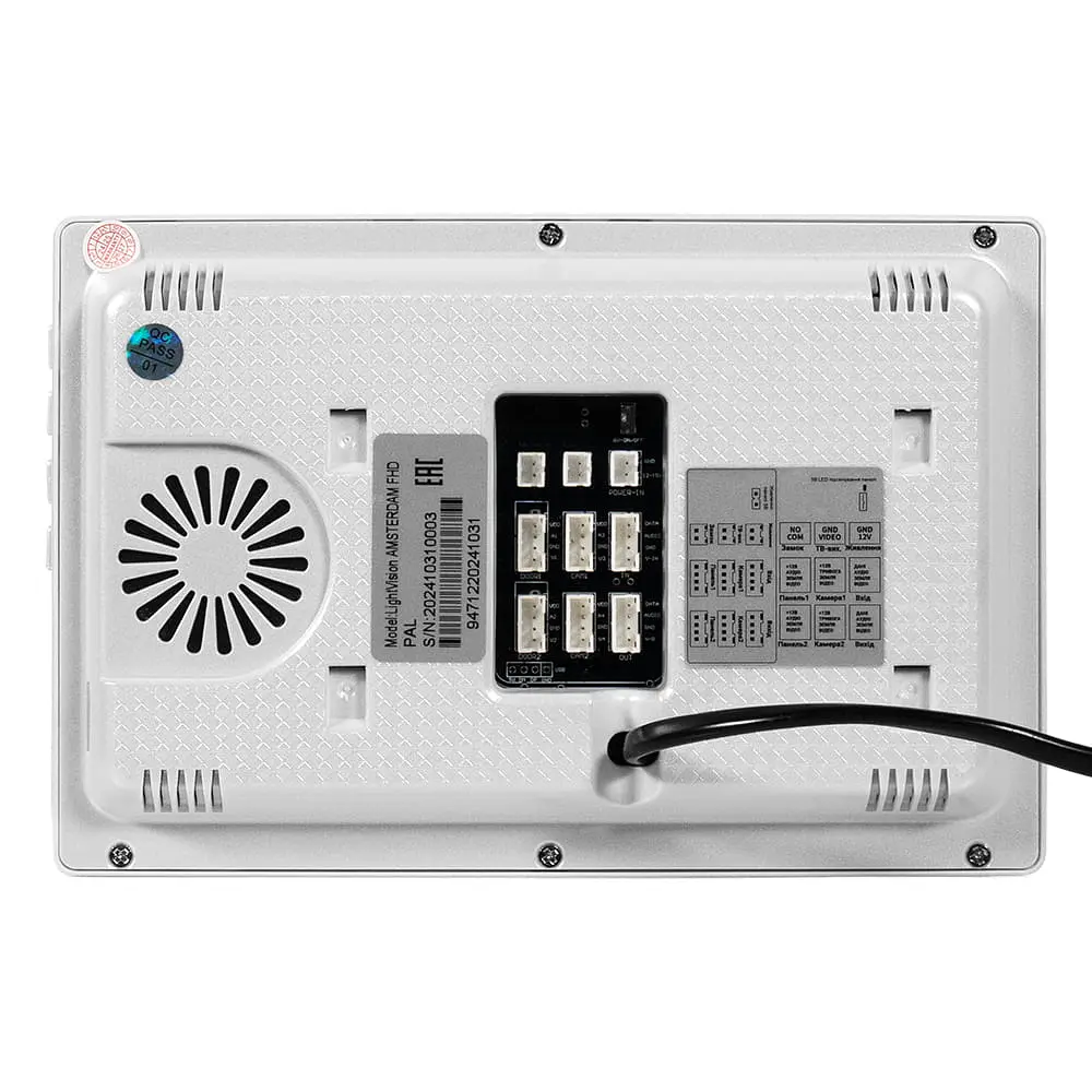 Відеодомофон 7" Light Vision AMSTERDAM FHD White (82-00206) - фото 7