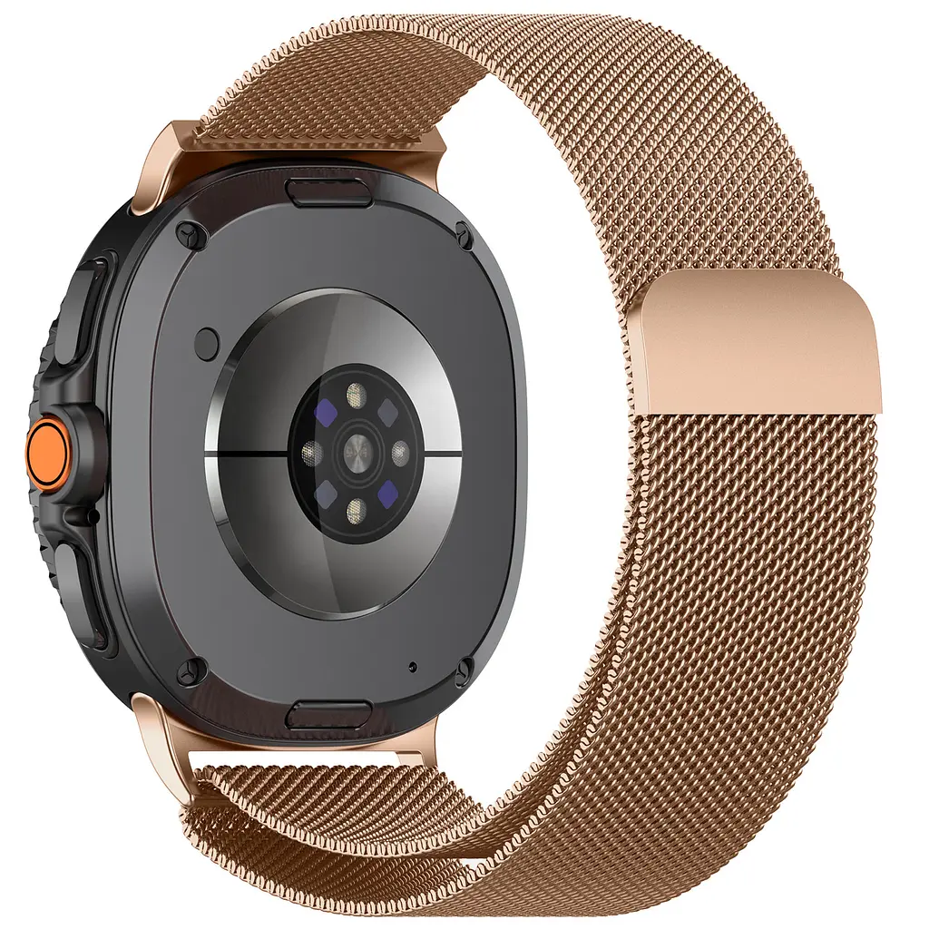 Ремінець металевий для смарт-годинника Google Pixel Watch 40,44,46 mm, Milanese Magnetic, рожевий, міланська петля, браслет на магнітній застібці, сумісний з годинником Google Pixel Watch, для моделей з розміром корпусу 40,44,46 мм - фото 2