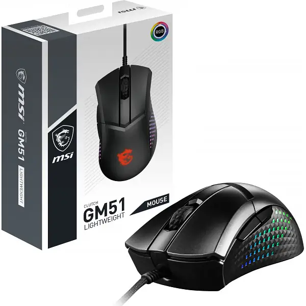 Мышь MSI Clutch GM51 Lightweight [S12-0402180-C54] [102775] - фото 9