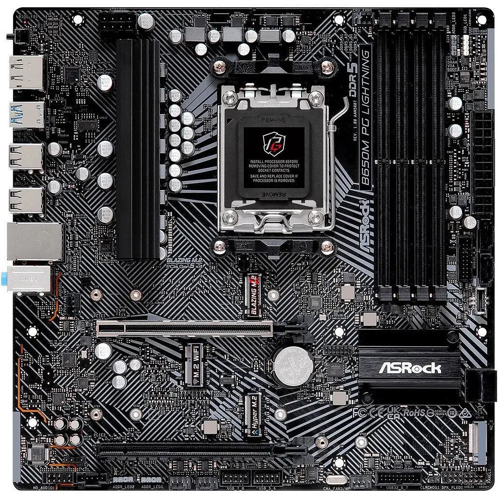 Материнська плата ASRock B650M PG Lightning [140213] - фото 2