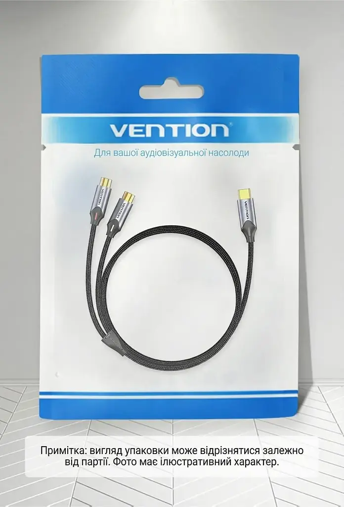 Перехідник Vention Audio Type-C М - 2RCA F 0,5м чорний (BGVHD) - фото 9