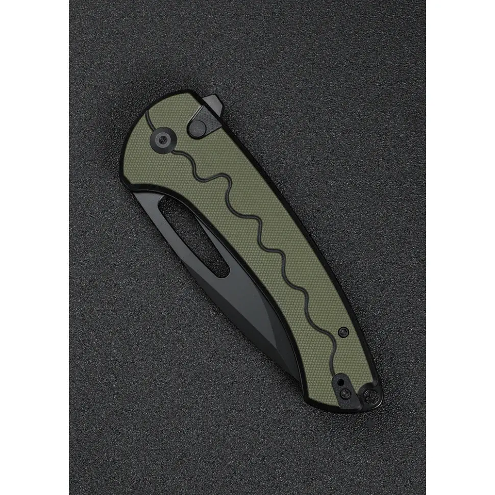 Складаний ніж Sencut Squiggy Drop Point 9Cr18MoV G10 98,9 мм чорний, темно-зелений - фото 11