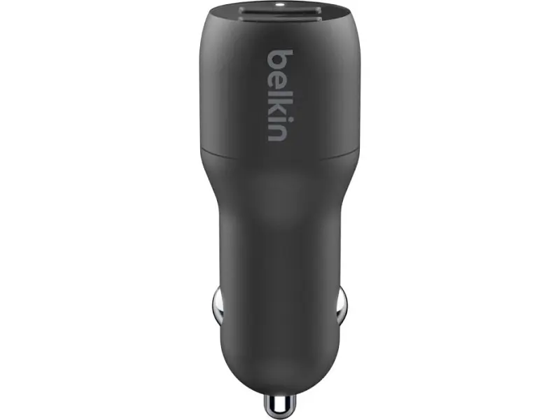 Автомобільний зарядний пристрій Belkin Boost Up Charge Dual USB-A Car Charger 24 W (CCB001BTBK) - фото 4
