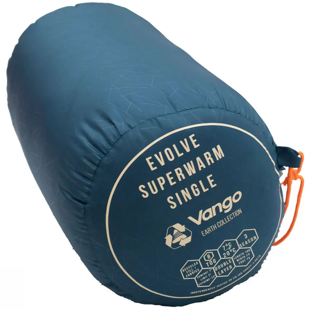 Спальний мішок Vango Evolve Superwarm Single/+2°C Moroccan Blue Left (SBREVOLVEM23TJ8) - фото 4