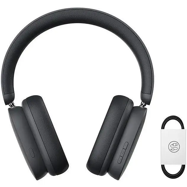 Навушники Baseus Bowie Noise-Cancelling Wireless Headphones H1 (NGTW230013) сірі - фото 7