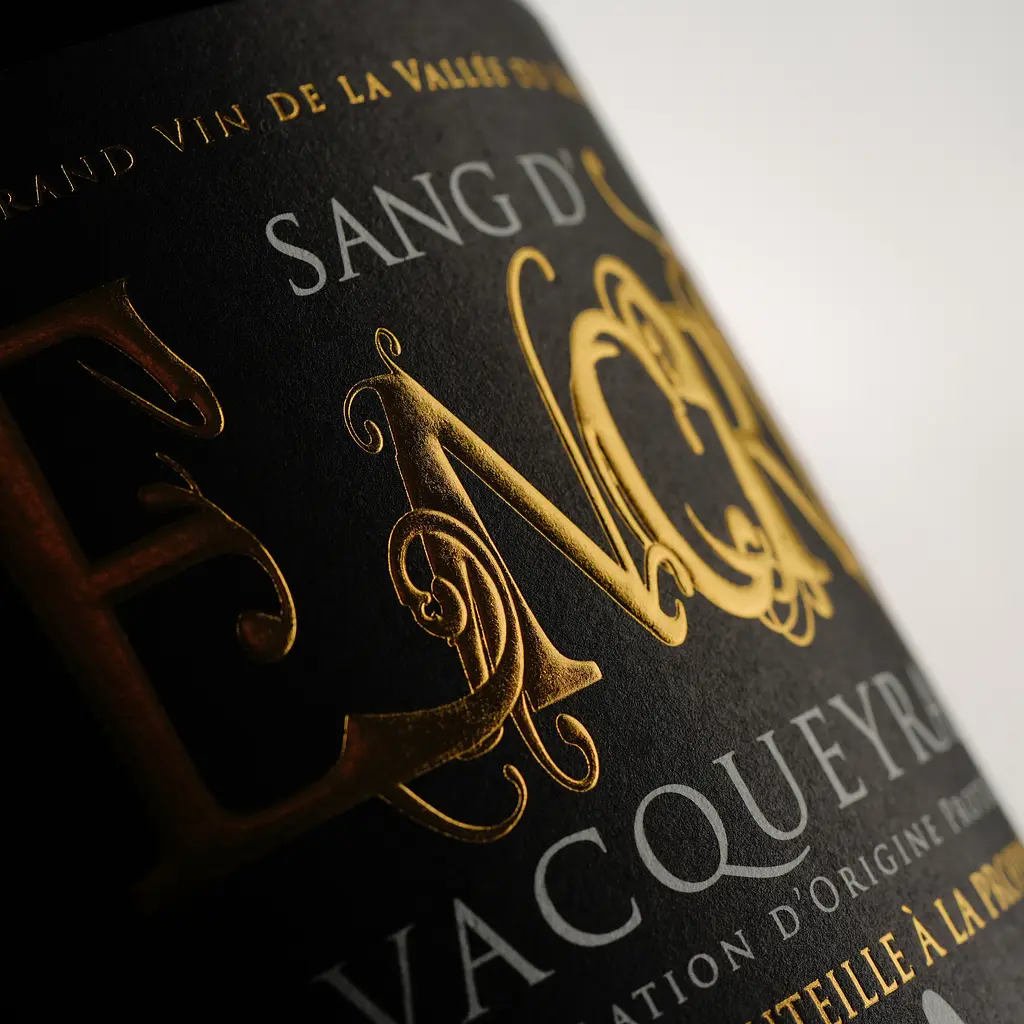 Вино Sang D'encre AOP Vacqueyras красное сухое 0.75 л - фото 3