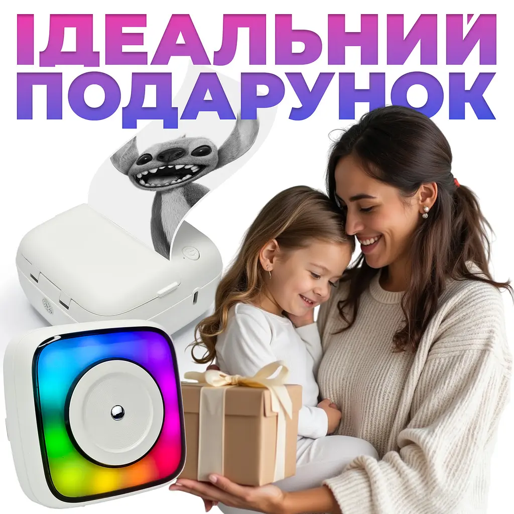 Bluetooth термопринтер JETIX Mini Printer Student 2 | Портативний принтер із великим набором самоклейів паперу - фото 8