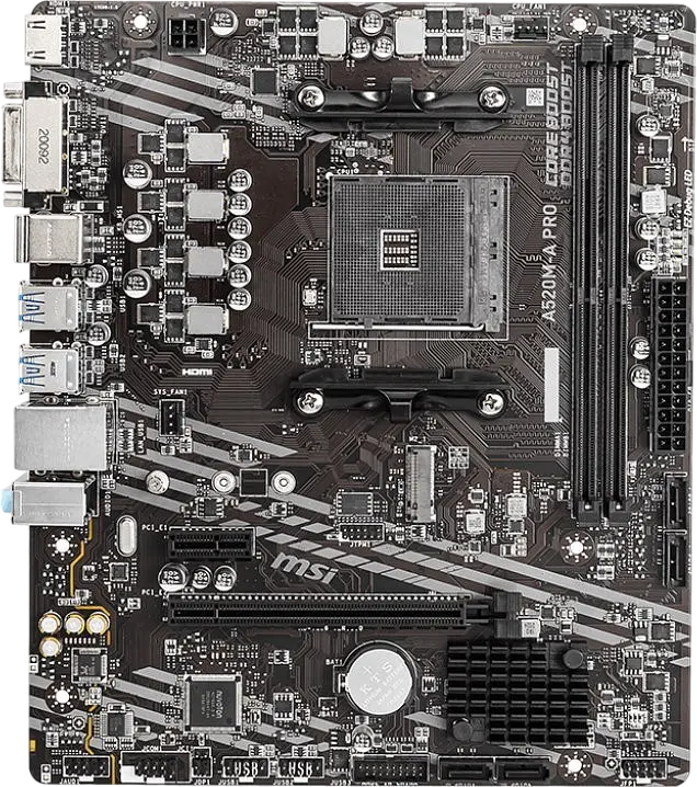 Материнская плата MSI A520M-A Socket AM4 (A520M-A PRO) Б/У - фото 2