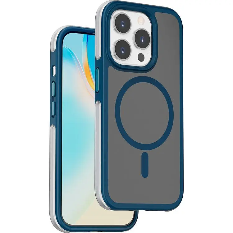 Чохол WiWU Air Shield with MagSafe для Apple iPhone 15 Pro Dark Blue [93120] - фото 2