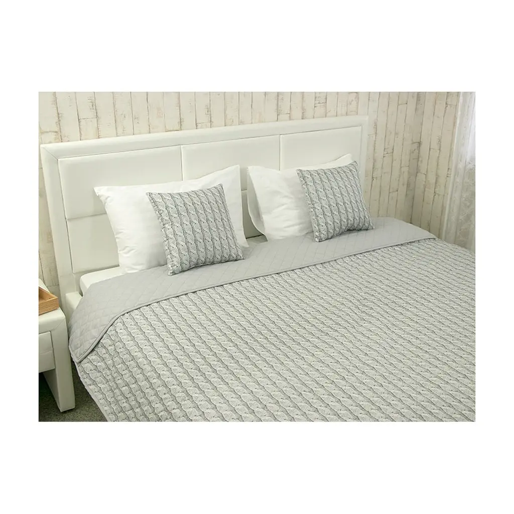 Покривало Руно декоративне Grey Braid 212х240 см (Р329.52_Grey Braid)