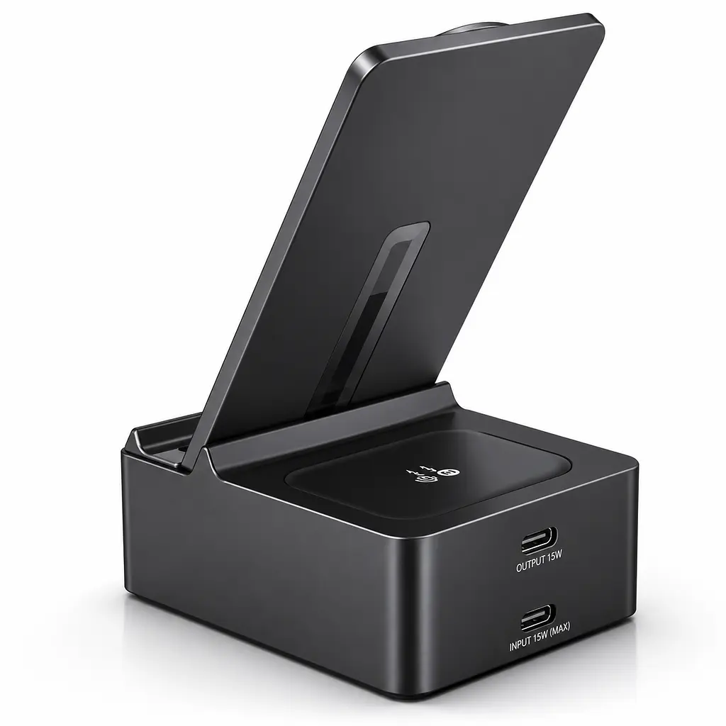 Бездротова зарядна станція WiWU WI-W011 2в1 15W для iPhone та AirPods - фото 7