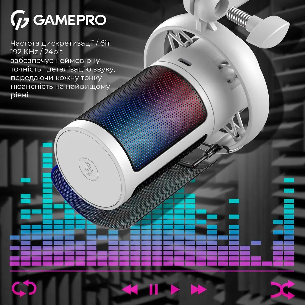 Мікрофон GamePro UGM105W White [126092] - фото 11