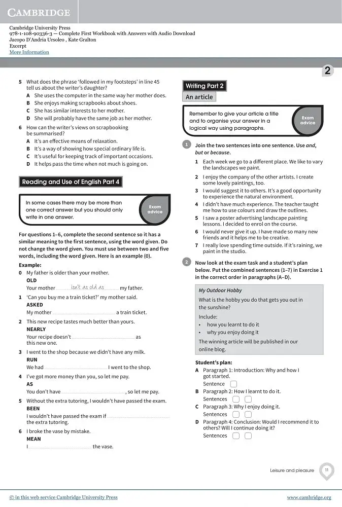 Complete First. Workbook with answers and Downloadable Audio - фото 8