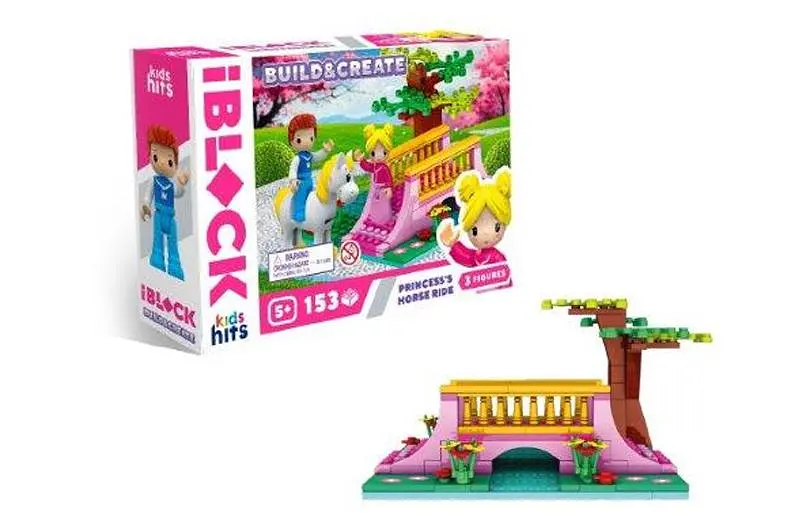 Конструктор Kids hits IBLOCK JUNIOR KH08/007/4 153 деталей короб. 24x16x6 см