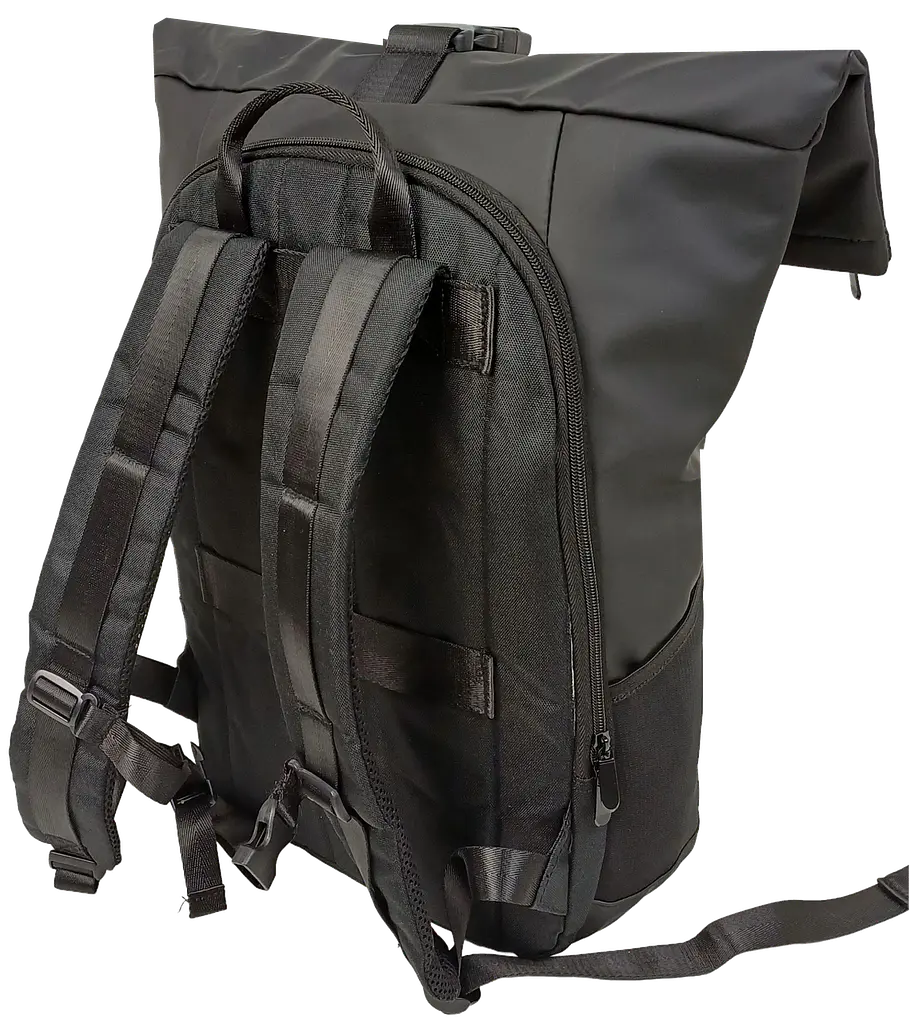 Рюкзак молодіжний проґумований Live in style 18L, чорний, роллтоп, Rolltop-Rucksack - фото 4