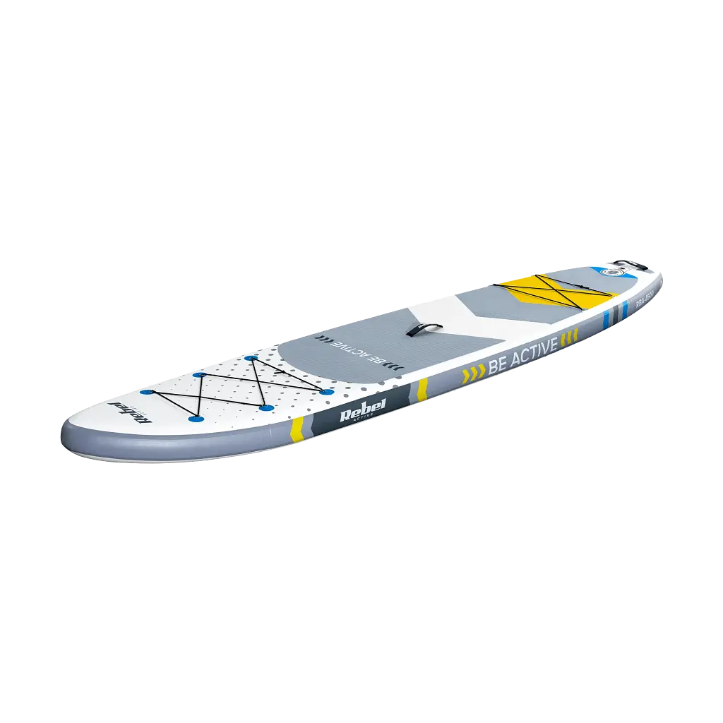 SUP доска Rebel Active 350 см с аксессуарами сапборд 150 кг 350 x 81 х 15 см White - фото 2