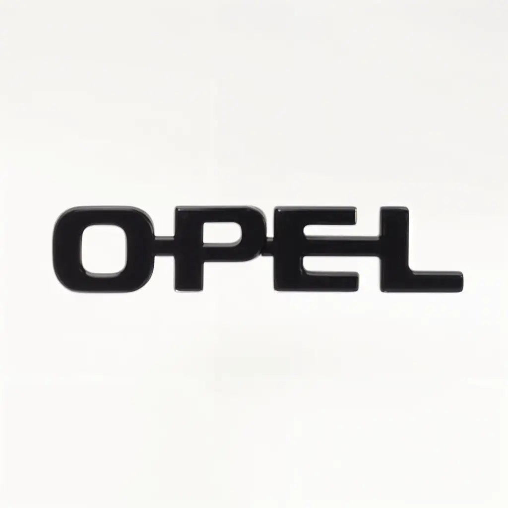 Емблема напис Opel Опель 95х16 мм Чорна (Завод) - фото 2