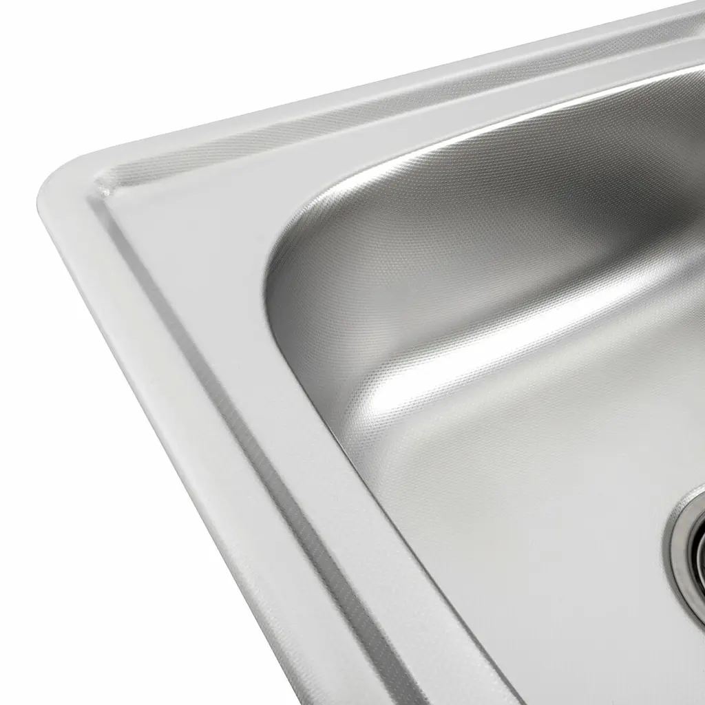 Кухонна мийка з нержавіючої сталі Platinum декор 7850 (0,8/180 мм), R, Decor - фото 3