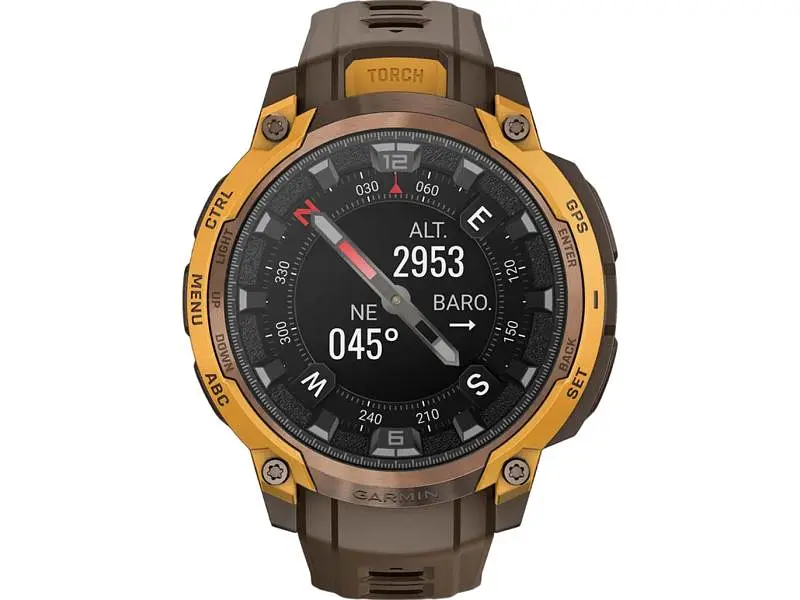 Смарт-годинник Garmin Instinct Crossover AMOLED Bronze/Sunburst (010-03398-01) - фото 8