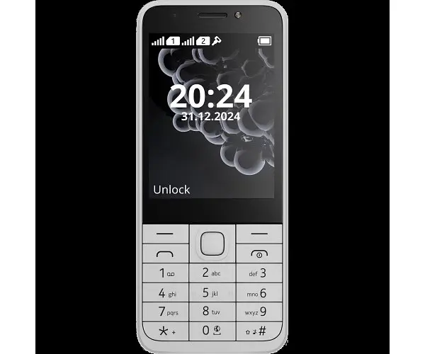Телефон кнопковий Nokia 230 TA-1609 Dual Sim 2024 білий (6438409094933) - фото 3