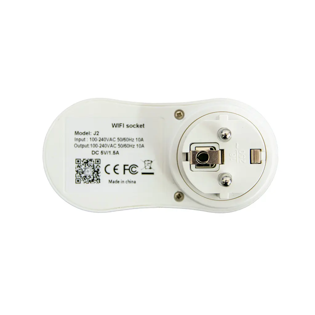 Розумна розетка з таймером, розетка вайфай з дистанційним керуванням WIFI Socket J2 10A 240V +USB - фото 3