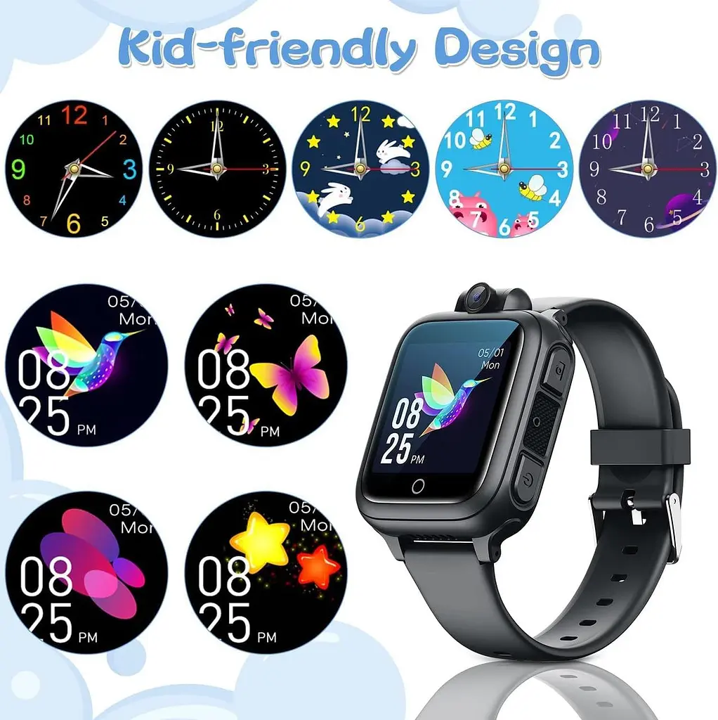 Розумний годинник Awatty Kids для хлопчиків і дівчаток, Модний розумний годинник для хлопчиків для дітей 5-12 років - фото 3
