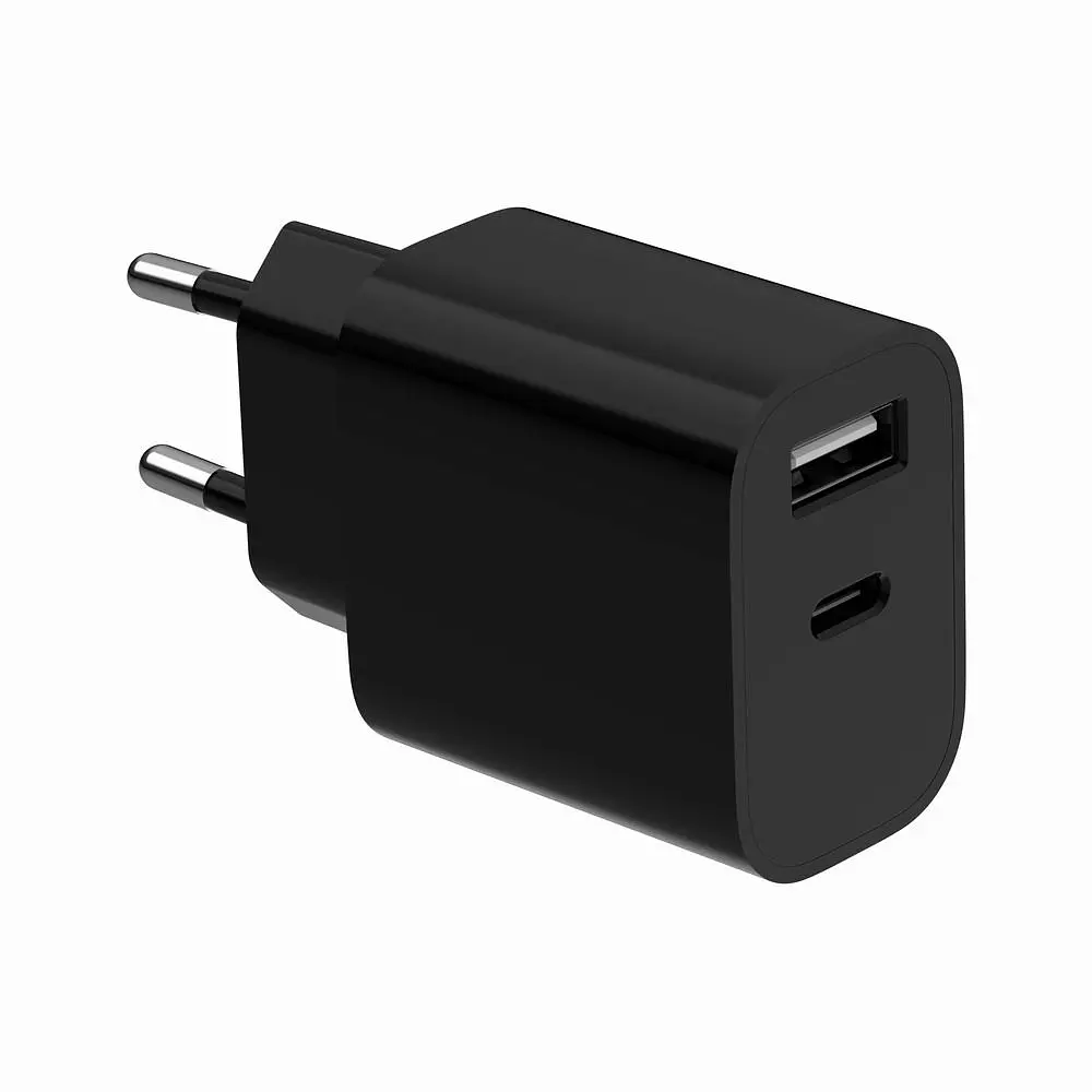 Мережевий зарядний пристрій Gembird (1USBх2.4A + 1USB-Cх2.4A) Black (TA-UC-2AC12-01-BK) - фото 3