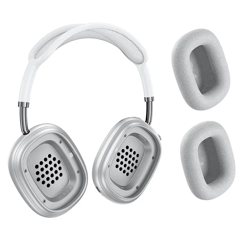 Накладные наушники Borofone BO35 Plus Adorable, ANC, BT headphones, BT5.4, AUX, 400mAh, 32h, 45h, silver - фото 5